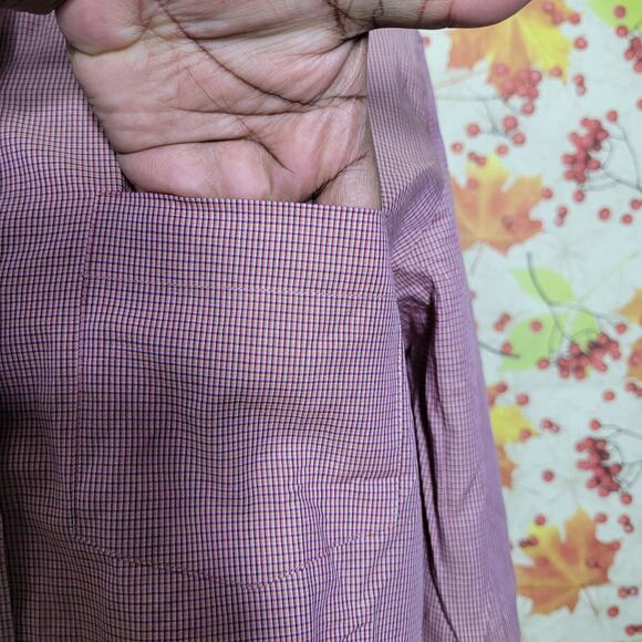 NWT Talbots Women's Red Plaid Relaxed Fit Classic Button Up Shirt Soft Size 6 - Picture 7 of 11